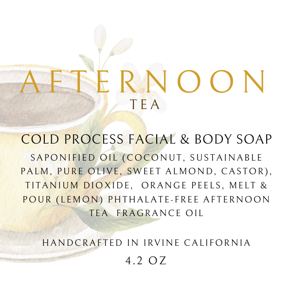 NEW 4.3 oz Afternoon Tea Artisanal Face and Body Soap