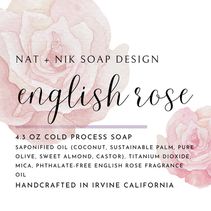 Spring 4.3 oz English Tea Rose Artisanal Face and Body Soap
